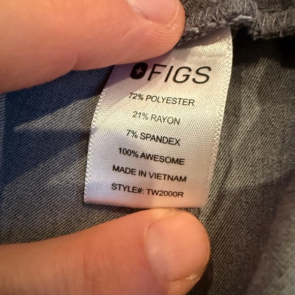 FIGS Women’s Graphite Gray Yola Skinny Medical Scrub Pants Size XL Cargo Pocket - Picture 4 of 9